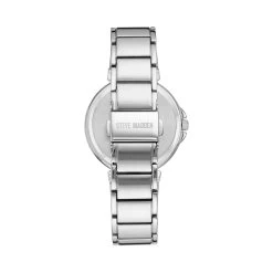 CLEAN LINE LINK WATCH SILVER -Stevemadden 1039SVSV SILVER BACK