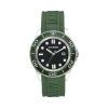 RUBBERIZED ENAMEL CASE WATCH GREEN MULTI -Stevemadden 1045BKGN GREEN