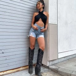 LASSO BLACK MULTI -Stevemadden 1100X1100SM3