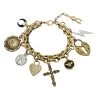 CHUNKY CHARM BRACELET GOLD -Stevemadden 452788TWO974