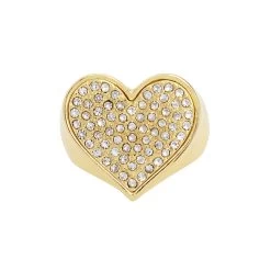 PAVE HEART RING GOLD 7 PAVE HEART RING GOLD -Stevemadden 452901GLD116