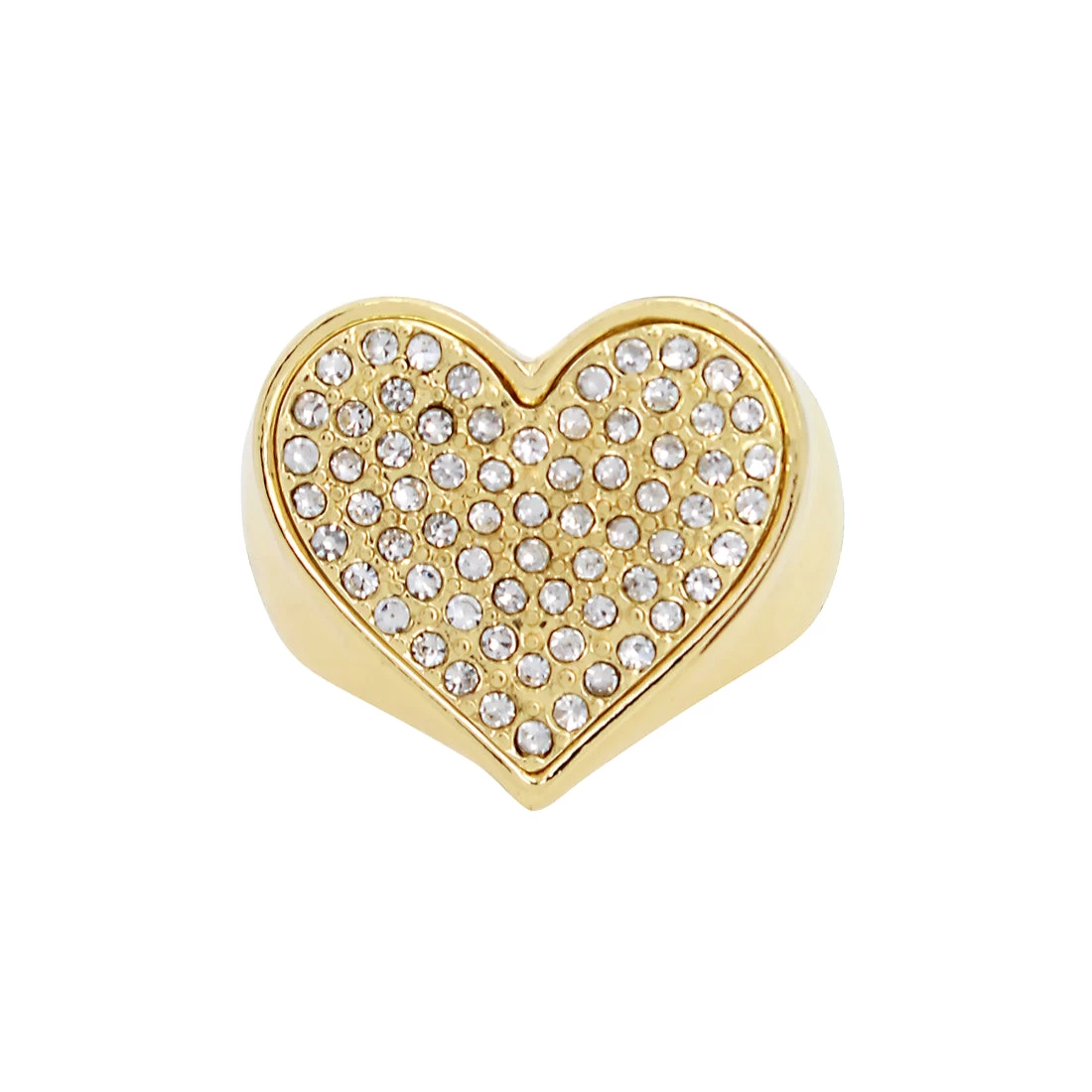 PAVE HEART RING GOLD 5 PAVE HEART RING GOLD - Image 3