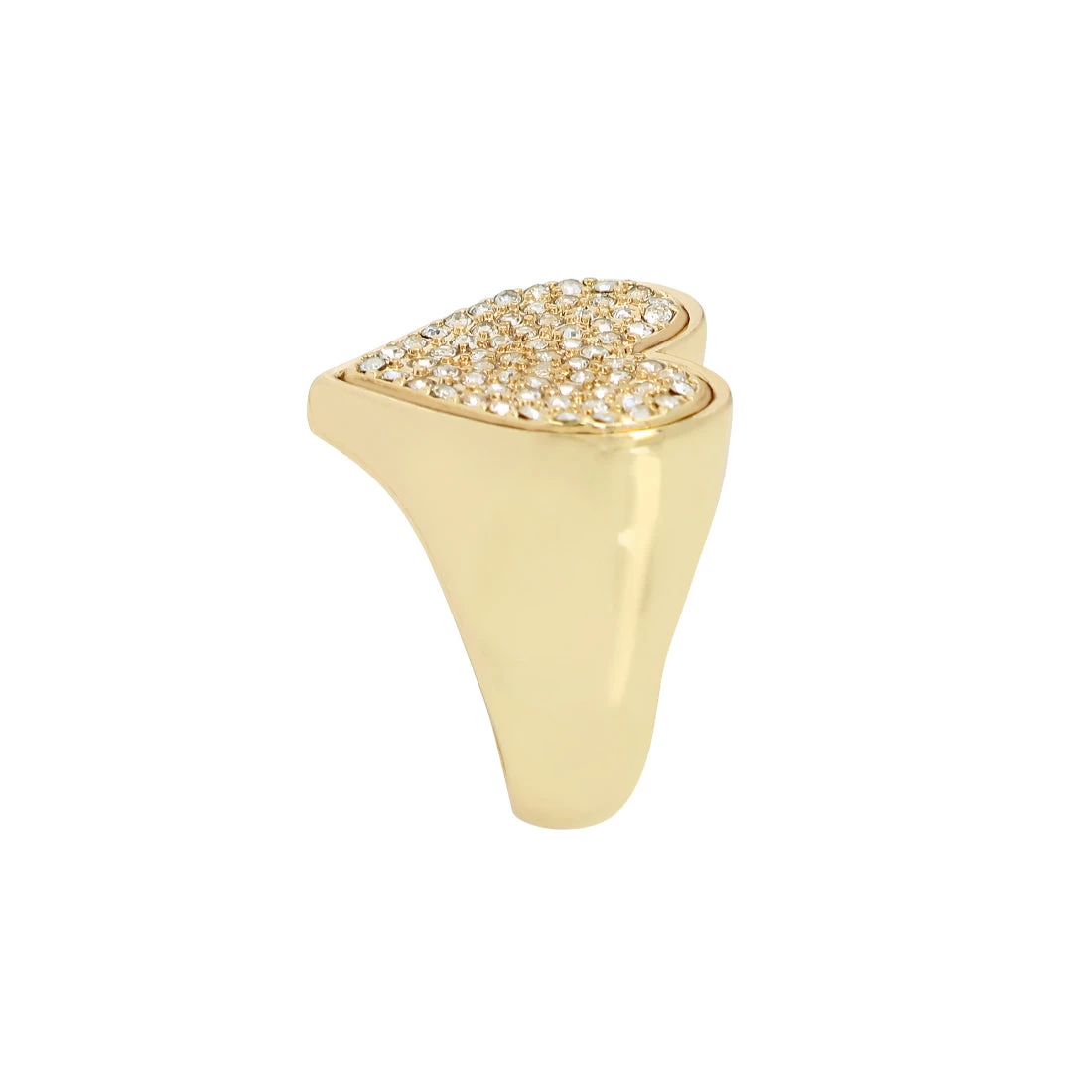 PAVE HEART RING GOLD 4 PAVE HEART RING GOLD - Image 2