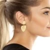 PUFF HEART EARRING GOLD -Stevemadden 463939GLD710 2
