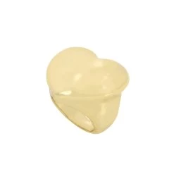 PUFF HEART RING GOLD