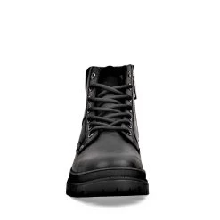 BROOKS BLACK LEATHER -Stevemadden B1259 BLACK FRONT