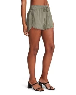 FRAY HEM SHORTS GREEN -Stevemadden BBDAKOTA BM203214 SURPLUS 02