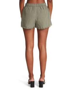 FRAY HEM SHORTS GREEN -Stevemadden BBDAKOTA BM203214 SURPLUS 03