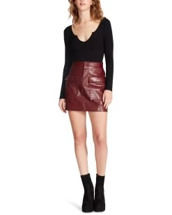 DEVON SKIRT BURGUNDY