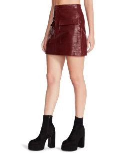 DEVON SKIRT BURGUNDY -Stevemadden BBDAKOTA BM309715 CORDOVAN 03