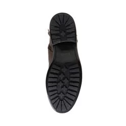 SID BROWN LEATHER -Stevemadden BLONDO B1193 SID BROWN LEATHER BOTTOM