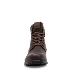 SID BROWN LEATHER -Stevemadden BLONDO B1193 SID BROWN LEATHER FRONT