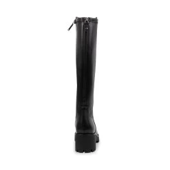 DARA BLACK LEATHER -Stevemadden BLONDO BOOTS B7498 BLACK LEATHER BACK