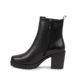 GABRIELLA BLACK LEATHER -Stevemadden BLONDOB7605 GABRIELLABLACKLEAzipper