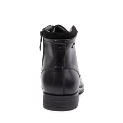 VINCE BLACK LEATHER -Stevemadden BLONDO BOOTS VINCE BLACK BACK