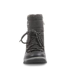 FORTUNE BLACK LEATHER -Stevemadden BLONDO FORTUNE B7437 BLACK FRONT