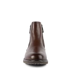 DIXON BROWN LEATHER -Stevemadden BLONDO SHOES DIXON BROWN FRONT