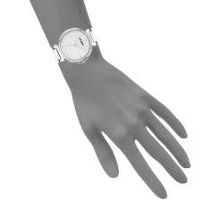 CLEAN LINE LINK WATCH SILVER -Stevemadden SM 1039SVSV A