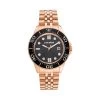 CLASSIC STATEMENT WATCH ROSE GOLD MULTI -Stevemadden SM 1042GYRG BLACK