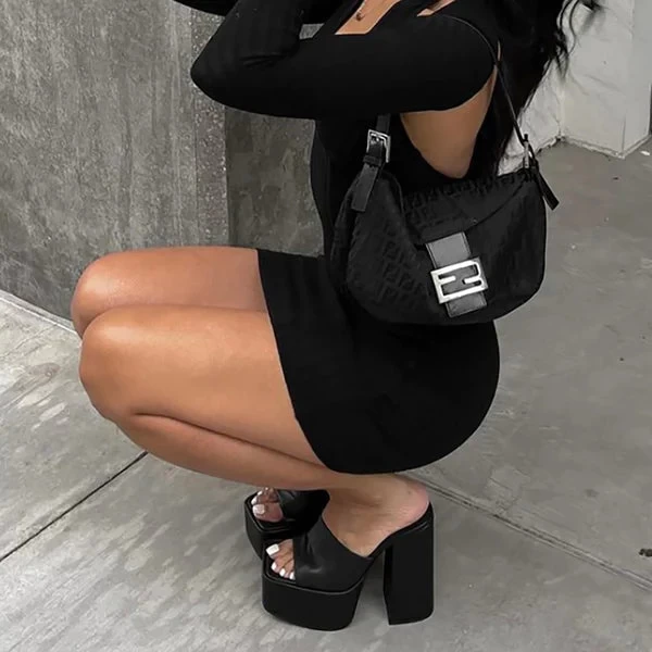 TRIXIE BLACK LEATHER 9 TRIXIE BLACK LEATHER - Image 7