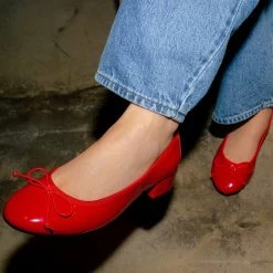 CHERISH RED PATENT -Stevemadden SM 2023 FEB WK 2 BALLET 23 CHERISH RED PATENT 0059