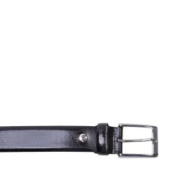 BEN BLACK LEATHER -Stevemadden STEVEMADDEN BELTS BEN BLACK LEATHER BUCKLE