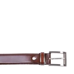 BOBBY TAN LEATHER -Stevemadden STEVEMADDEN BELTS BOBBY TAN LEATHER BUCKLE