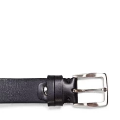 SAM BLACK LEATHER -Stevemadden STEVEMADDEN BELTS SAM BLACK LEATHER BUCKLE