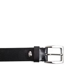 SEDRIC BLACK LEATHER -Stevemadden STEVEMADDEN BELTS SEDRIC BLACK LEATHER BUCKLE