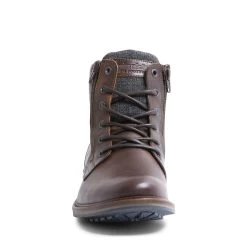 BALDWIN TAN LEATHER -Stevemadden STEVEMADDEN BOOTS BALDWIN TAN LEATHER FRONT