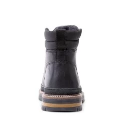 JASPER BLACK LEATHER -Stevemadden STEVEMADDEN BOOTS JASPER BLACK LEATHER BACK