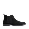 LINUS BLACK SUEDE 1 LINUS BLACK SUEDE -Stevemadden STEVEMADDEN BOOTS LINUS BLACK SUEDE SIDE