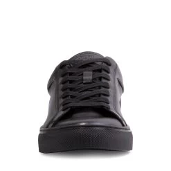 FINNEHAS BLACK LEATHER -Stevemadden STEVEMADDEN CASUAL FINNEHAS BLACK LEATHER FRONT