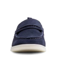 QUINN BLUE SUEDE -Stevemadden STEVEMADDEN CASUAL QUINN BLUE SUEDE FRONT