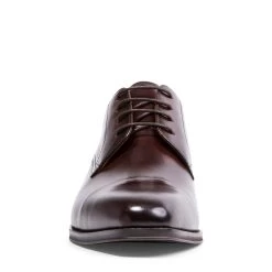PLOT BROWN LEATHER 9 PLOT BROWN LEATHER -Stevemadden STEVEMADDEN DRESS PLOT BROWN LEATHER FRONT