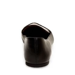 FEATHER BLACK LEATHER -Stevemadden STEVEMADDEN FLATS FEATHER BLACK LEATHER BACK