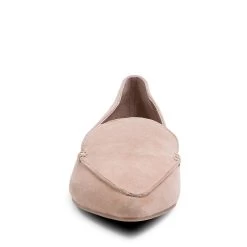 FEATHER TAN SUEDE -Stevemadden STEVEMADDEN FLATS FEATHER TAN SUEDE FRONT