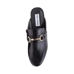 KANDI BLACK LEATHER -Stevemadden STEVEMADDEN FLATS KANDI BLACK LEATHER TOP