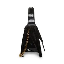 BARLAN BLACK PATENT -Stevemadden STEVEMADDEN HANDBAGS BARLAN BLACK PATENT SIDE