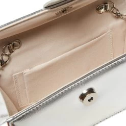 BARLAN SILVER -Stevemadden STEVEMADDEN HANDBAGS BARLAN SILVER METALLIC INSIDE