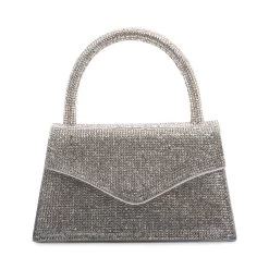 BAMINA SILVER MULTI -Stevemadden STEVEMADDEN HANDBAG BAMINA SILVERMULTI FRONT