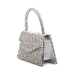 BAMINA SILVER MULTI -Stevemadden STEVEMADDEN HANDBAG BAMINA SILVERMULTI SIDE 1