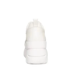 HANSEL WHITE 10 HANSEL WHITE -Stevemadden STEVEMADDEN INTL HANSEL WHITE LEATHER BACK