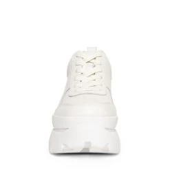 HANSEL WHITE 9 HANSEL WHITE -Stevemadden STEVEMADDEN INTL HANSEL WHITE LEATHER FRONT