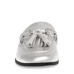 CAYLER SILVER LEATHER -Stevemadden STEVEMADDEN SANDALS CAYLER SILVER LEATHER FRONT