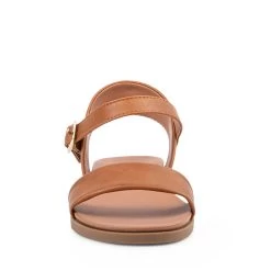 DAELYN TAN -Stevemadden STEVEMADDEN SANDALS DAELYN COGNAC FRONT 1