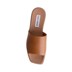 KARRMAA TAN LEATHER -Stevemadden STEVEMADDEN SANDALS KARRMAA TAN LEATHER TOP