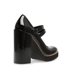 TWICE BLACK PATENT -Stevemadden STEVEMADDEN SANDALS TWICE BLACK PATENT ALT1