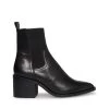 ABRIEL BLACK LEATHER -Stevemadden STEVEMADDEN SHOES ABRIEL BLACK LEATHER SIDE
