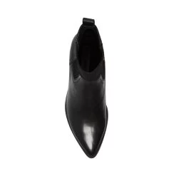 ABRIEL BLACK LEATHER -Stevemadden STEVEMADDEN SHOES ABRIEL BLACK LEATHER TOP